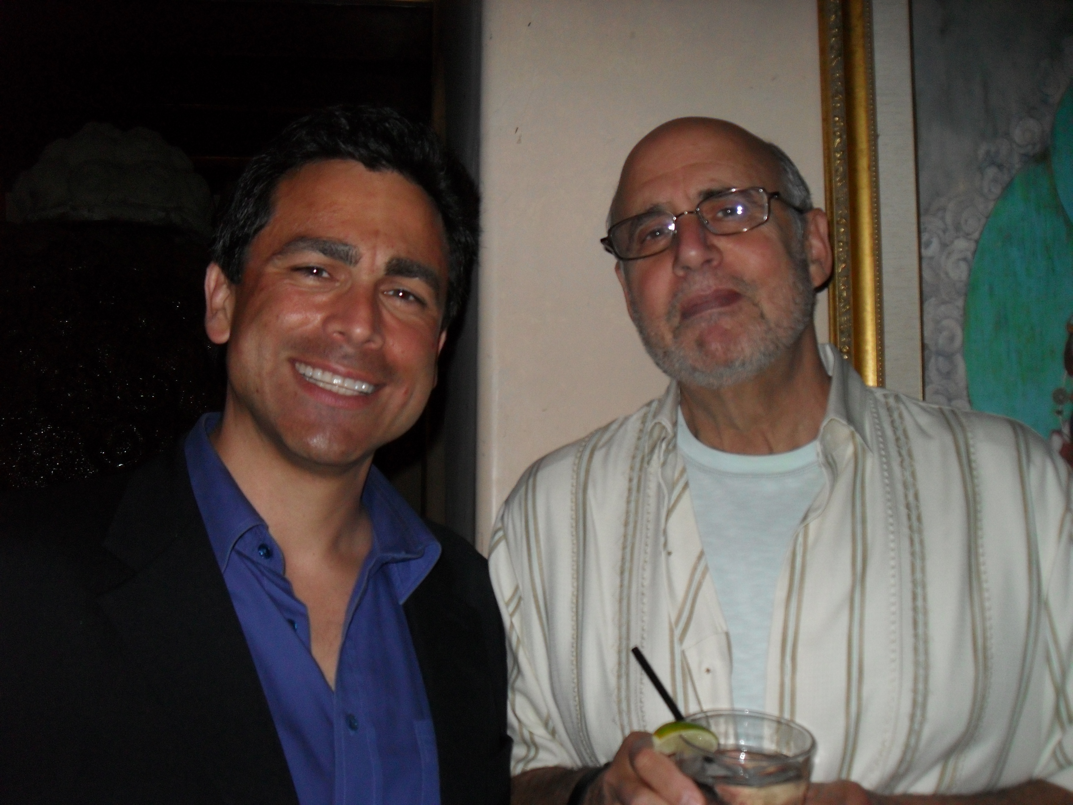 Jeffrey Tambor and John Prudhont at the Meeting Spencer Wrap Party.
