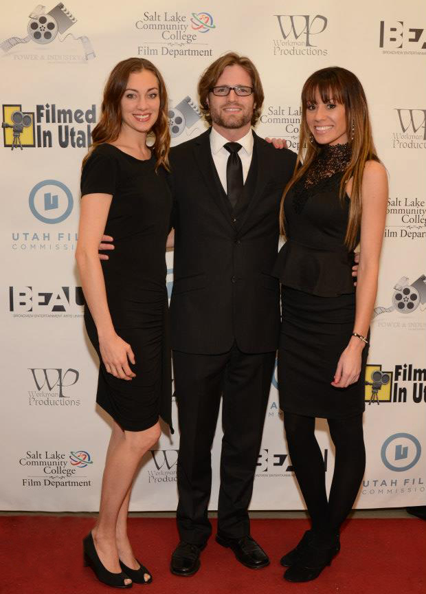 Filmed in Utah Awards with wife, Michelle Southam (left) and her childhood friend, Jennifer Smith. 