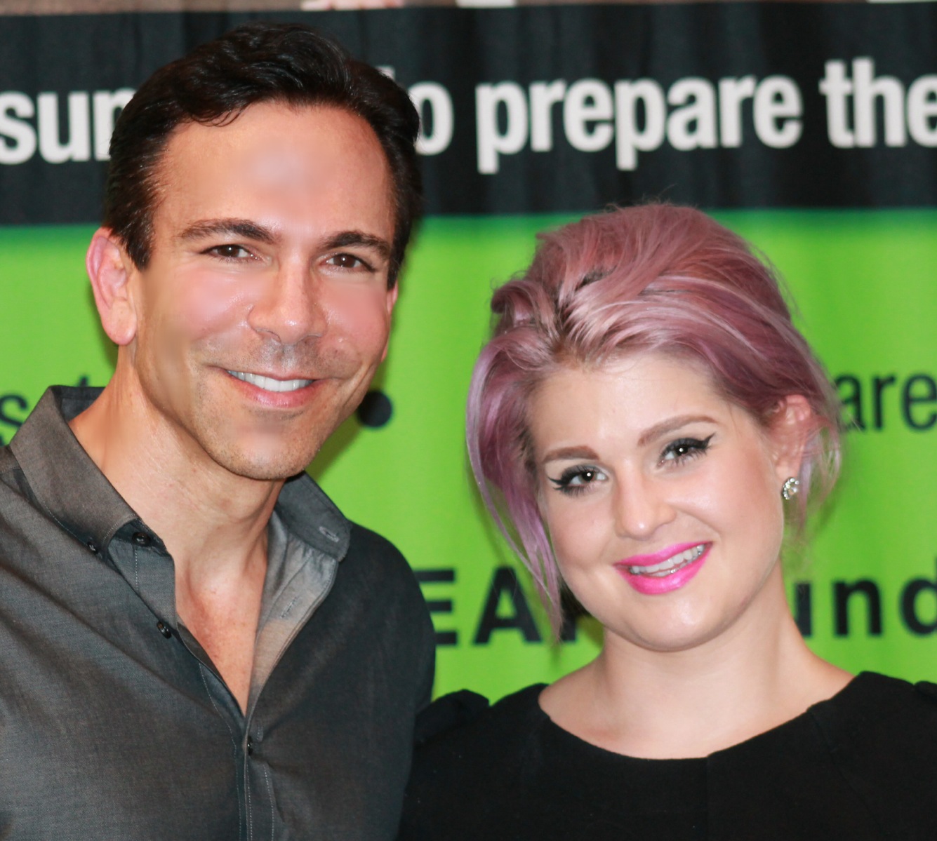 Dr. Bill Dorfman & Kelly Osbourne at his non-profit LEAP Foundation, where she was a surprise celebrity guest speaker