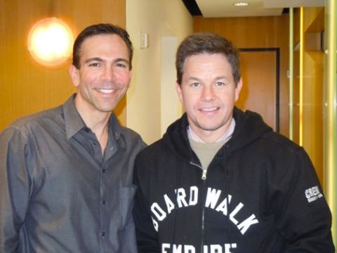 Dr. Bill Dorfman & actor Mark Wahlberg in his Century City, CA practice.