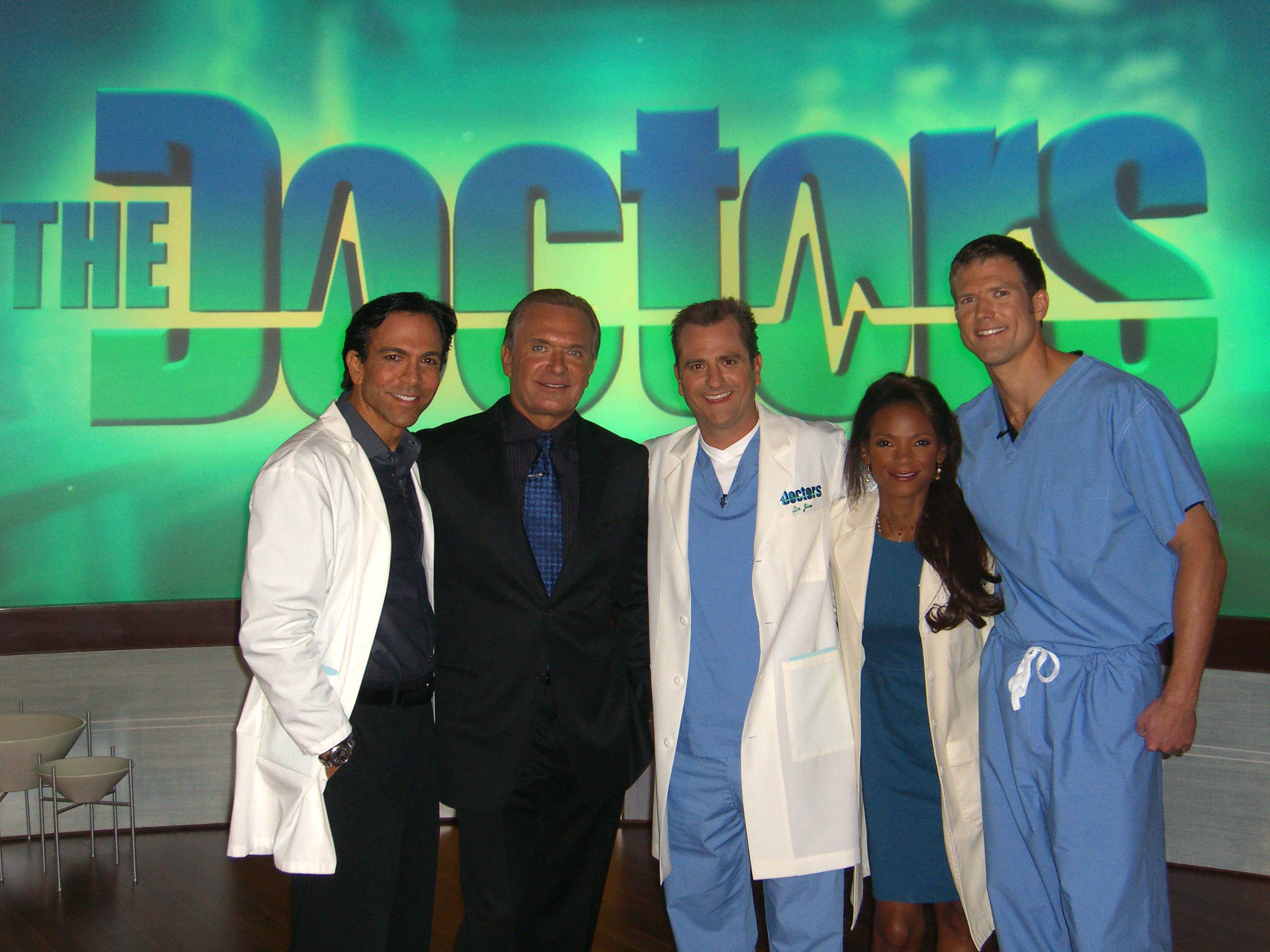 Dr. Bill Dorfman with the co-hosts of 