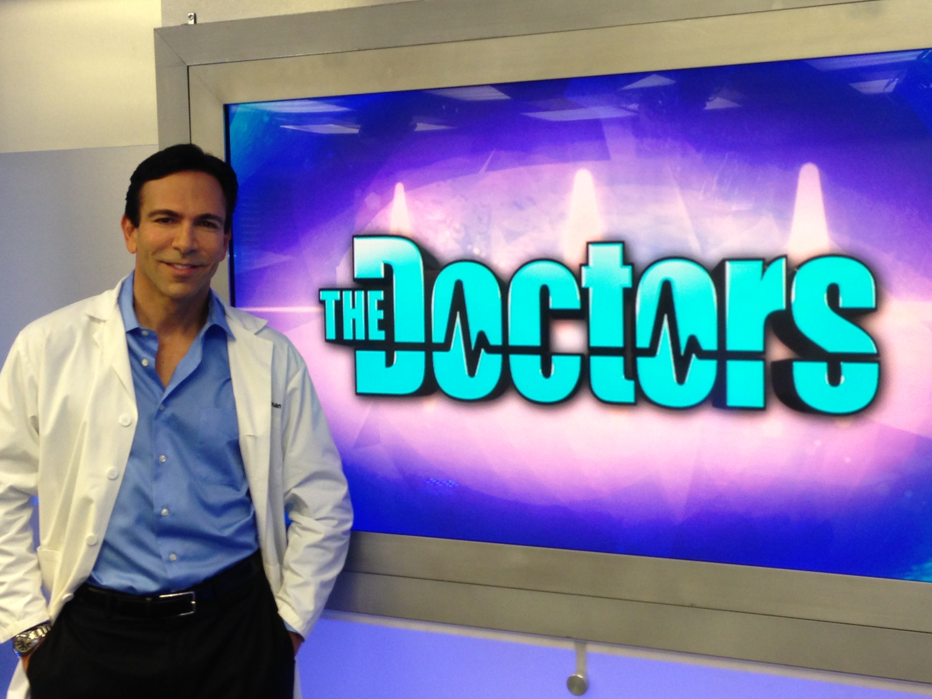 Dr. Bill Dorfman on set of 