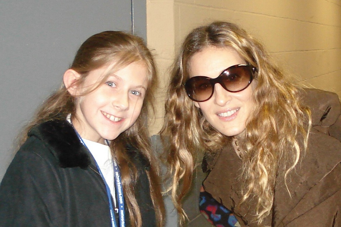 Madison and Sarah Jessica Parker backstage at Madison Square Garden