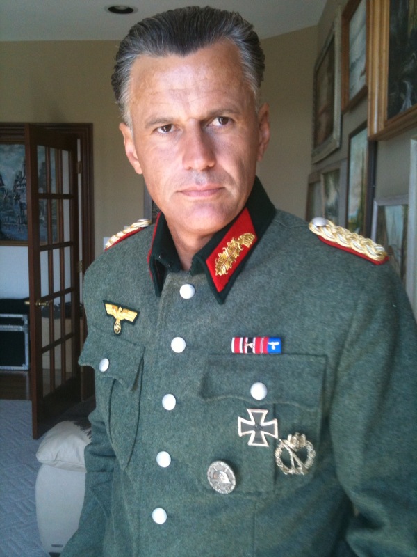 Jack Dimich as 'General Franks' in 'Red Rose Of Normandy'