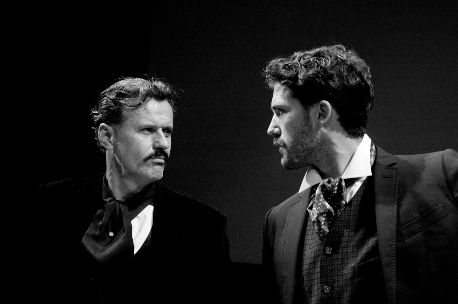 Jack Dimich as older Nikola Tesla in TESLA written by Sheri Graubert, directed by Sanja Bestic. Theater 80 St.Marks, New York. May 23rd thru June 8th 2013.