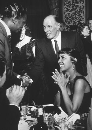 Ciro's Nightclub Nat King Cole, Leo Durocher, & Maria Cole / 1955