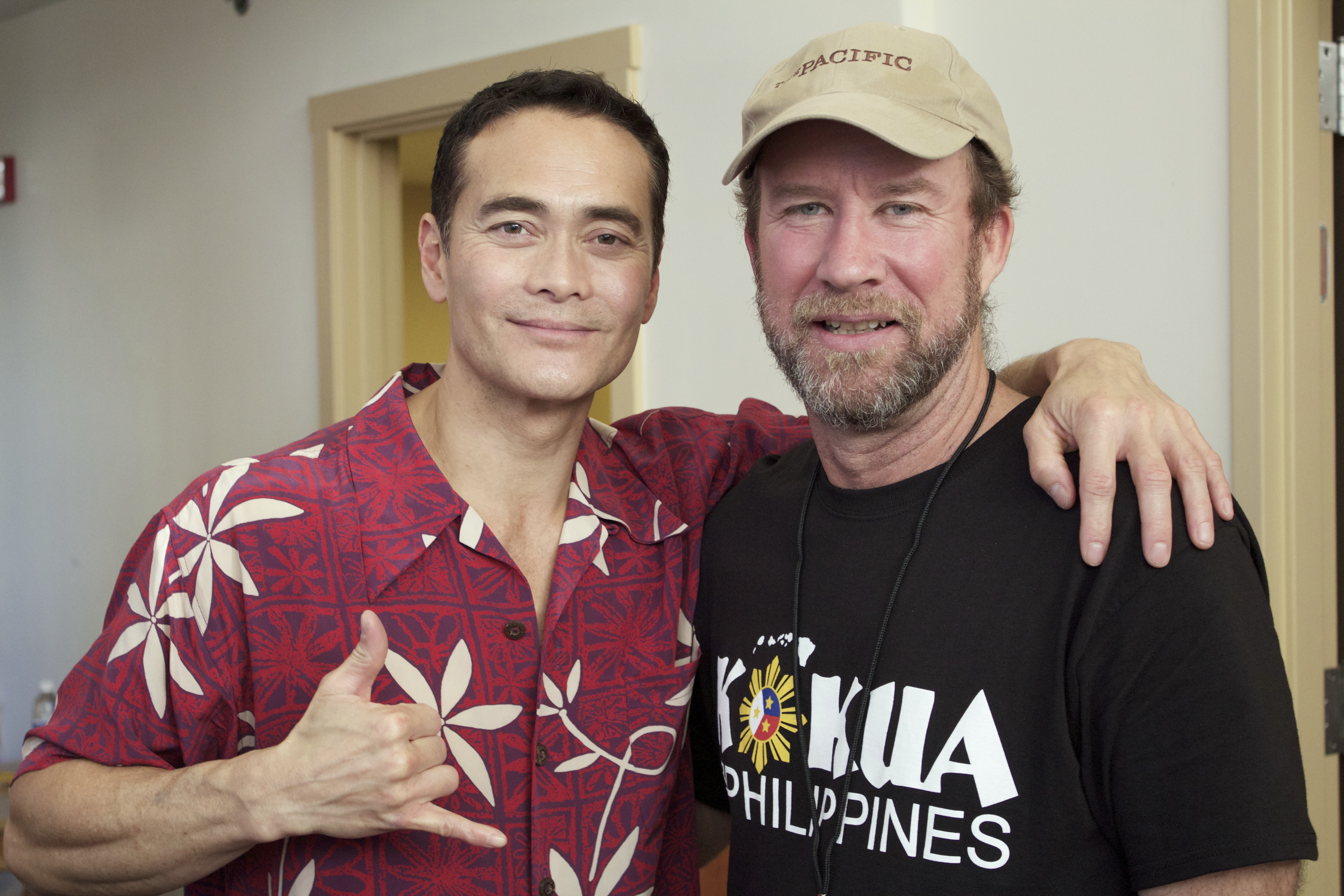 Mark Dacascos with Executive Producer Jon Brekke, at Kokua for the Philippines. They raised over $1.7 Million for the cause.