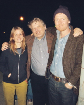 Marketa Irglova, Joe Hansard, Glen Hansard. Swell Season tour stop, November 2007.