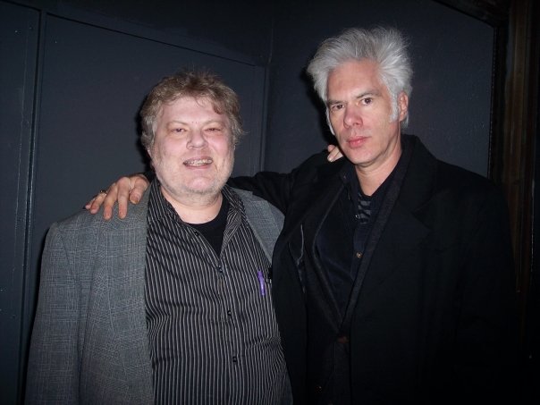 Joe Hansard with Executive Producer Jim Jarmusch at NYC premiere of Mark Webber's Explicit Ills. March 6, 2009.
