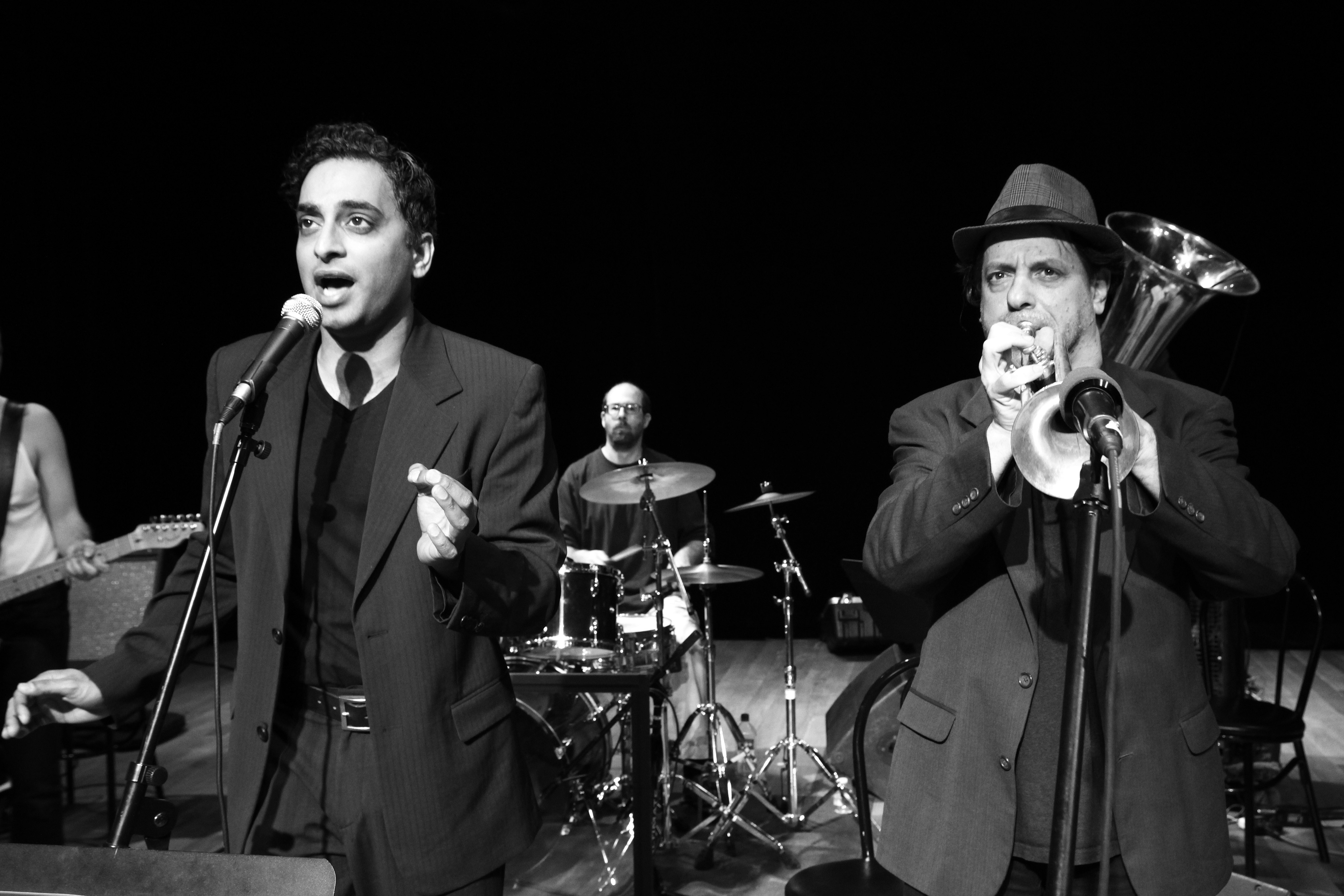 May 7, 2013: Manu Narayan and Grammy Award winner Frank London at the Washington Jewish Music Festival at the Washington DCJCC.