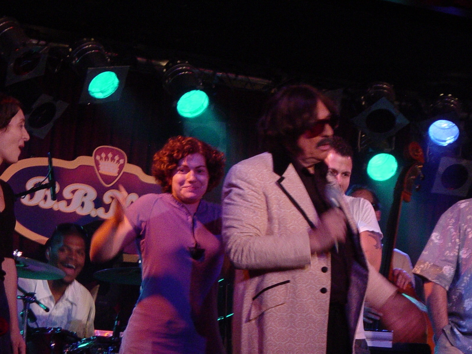 Alexia Anastasio on stage with Tony Clifton at BB Kings in NYC