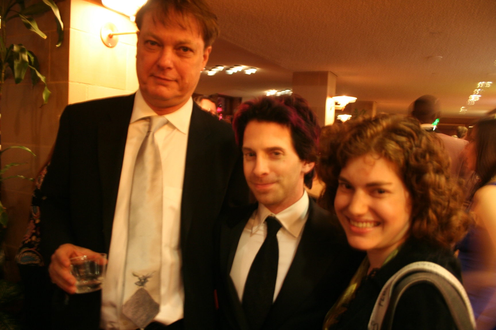 Bill Plympton, Seth Green and Alexia Anastasio at the Annie Awards