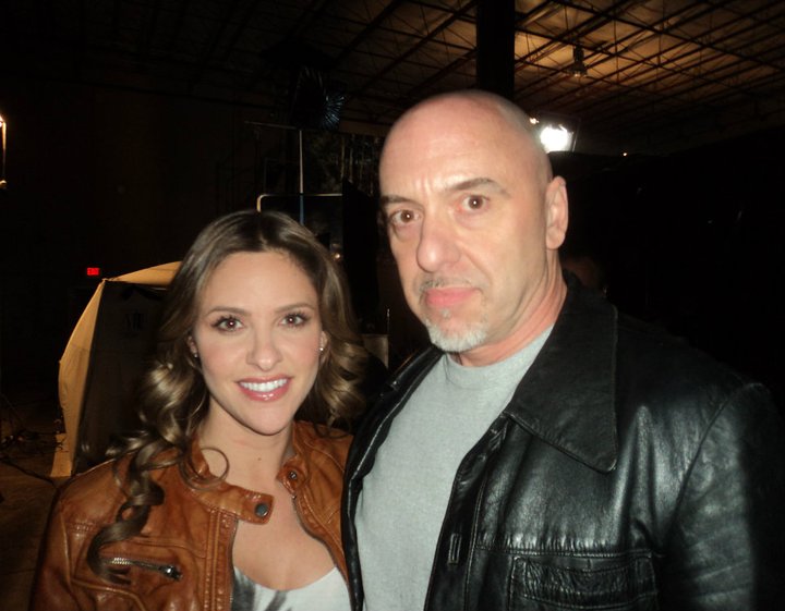 With Jill Wagner on the set of Season One of 
