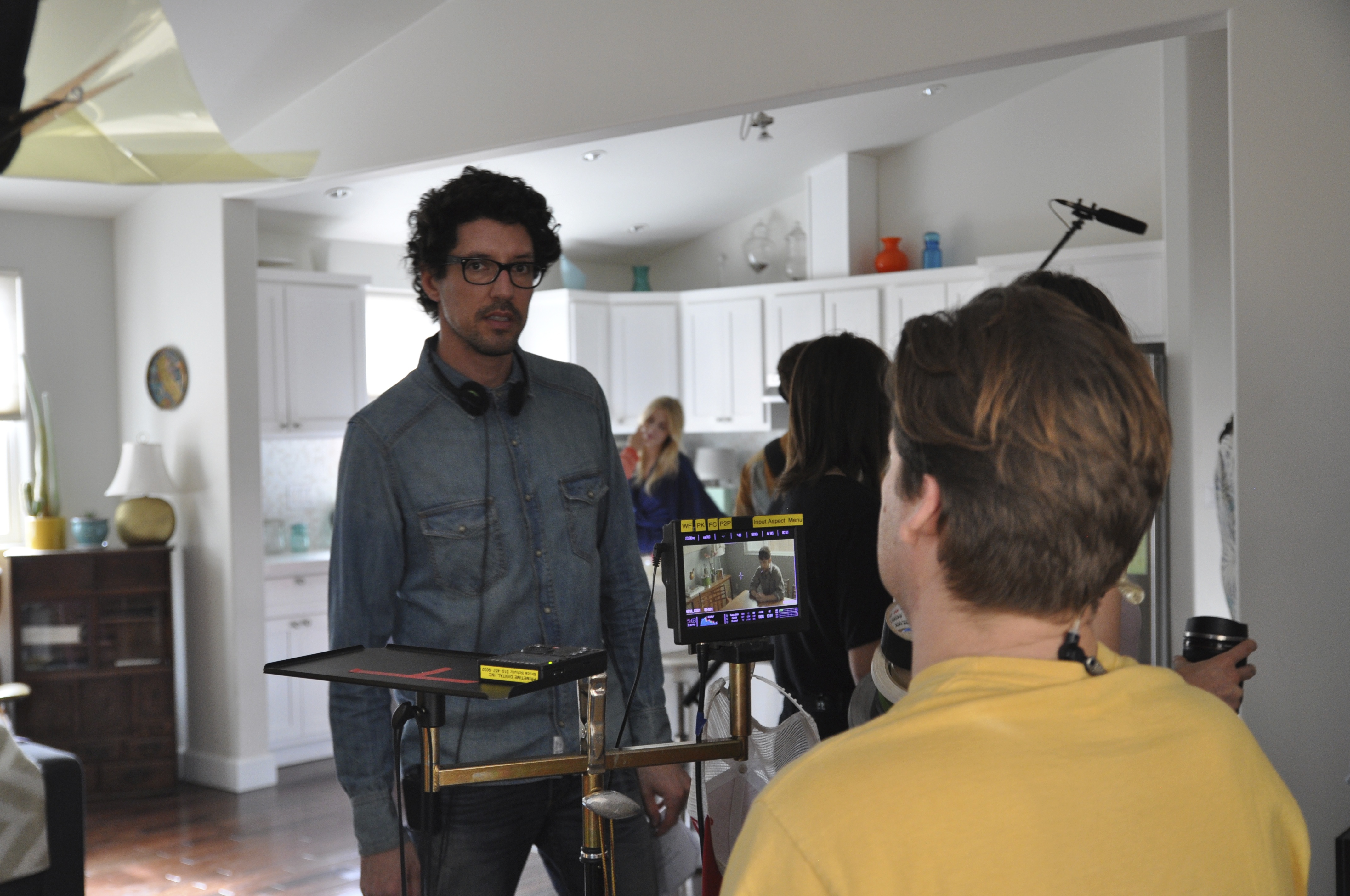 Writer/Director Quincy Rose on set of 