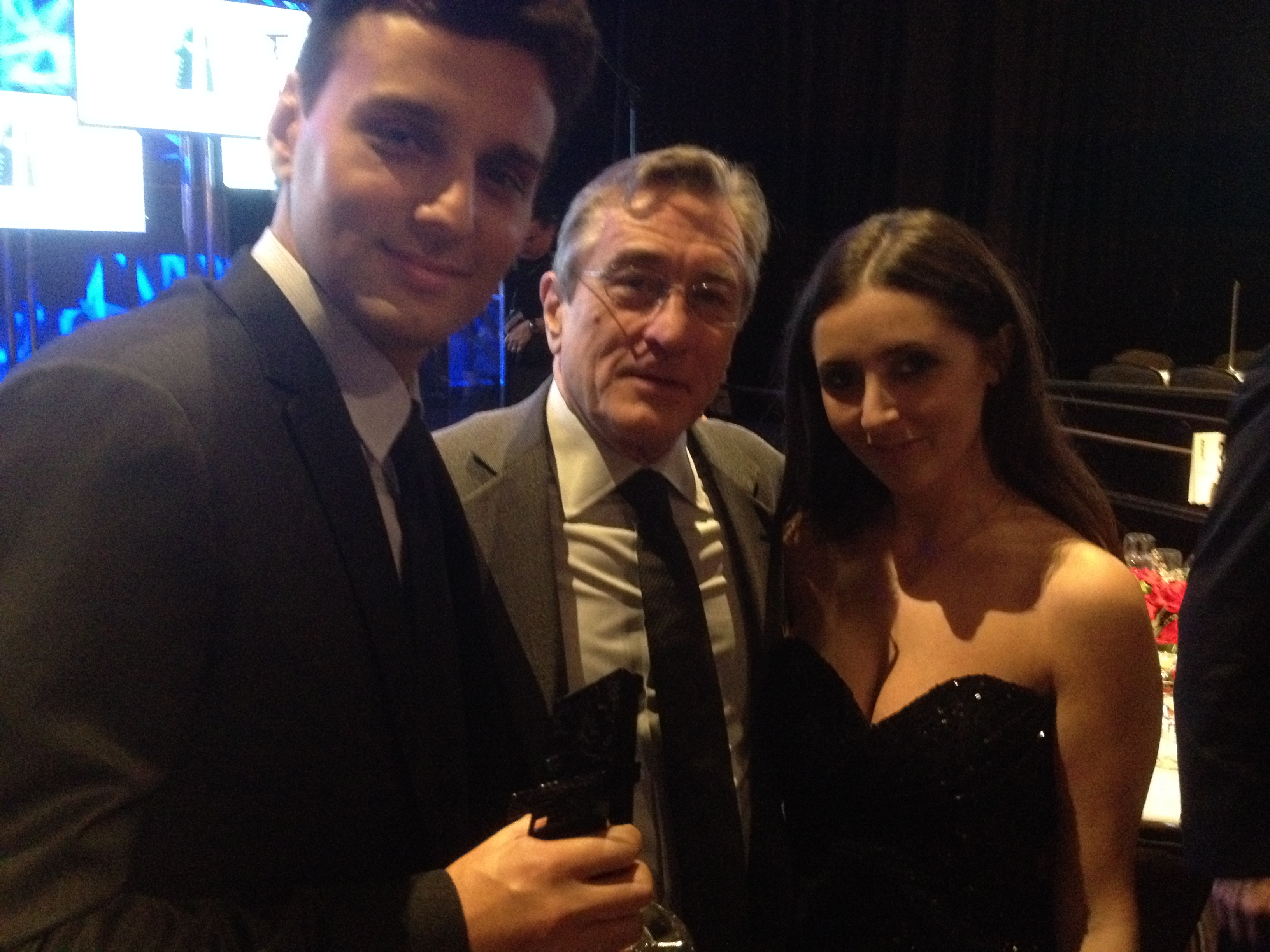 Phil Volken with Robert De Niro and Alina Shraybman