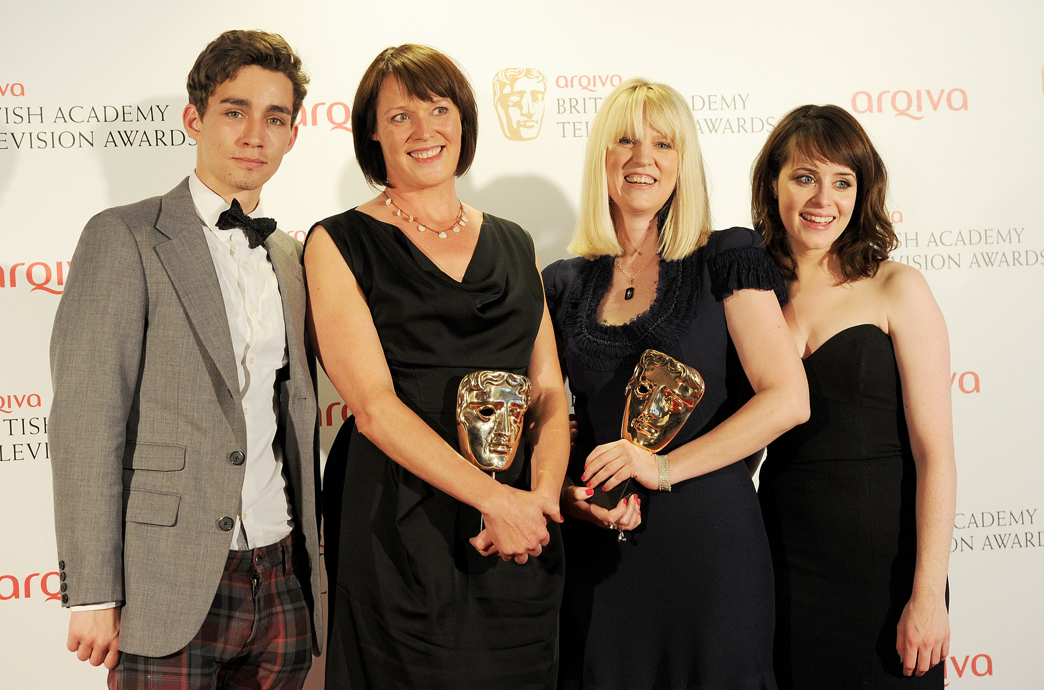 Polly Leys, Robert Sheehan, Kate Norrish and Claire Foy