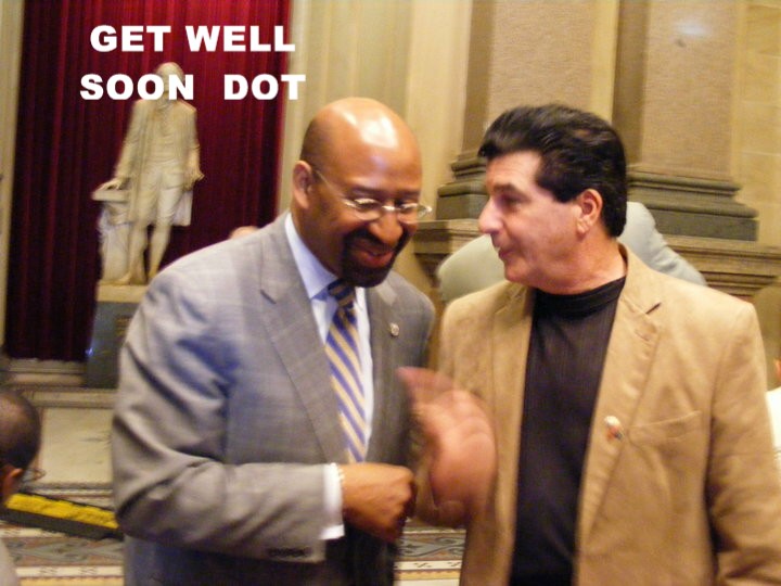 Philadelphia Mayor Mike Nutter and Vincent Riviezzo