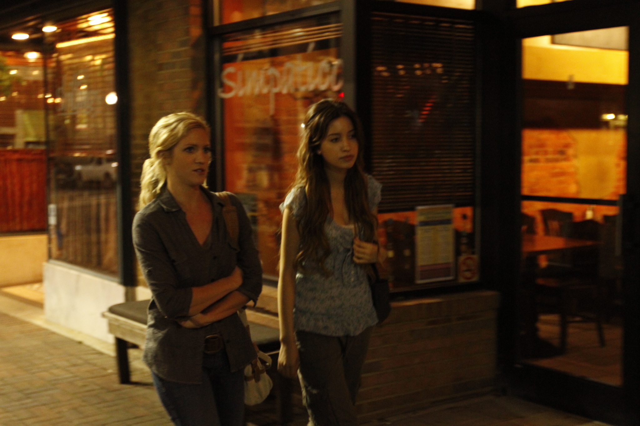 Still of Brittany Snow and Christian Serratos in 96 Minutes (2011)