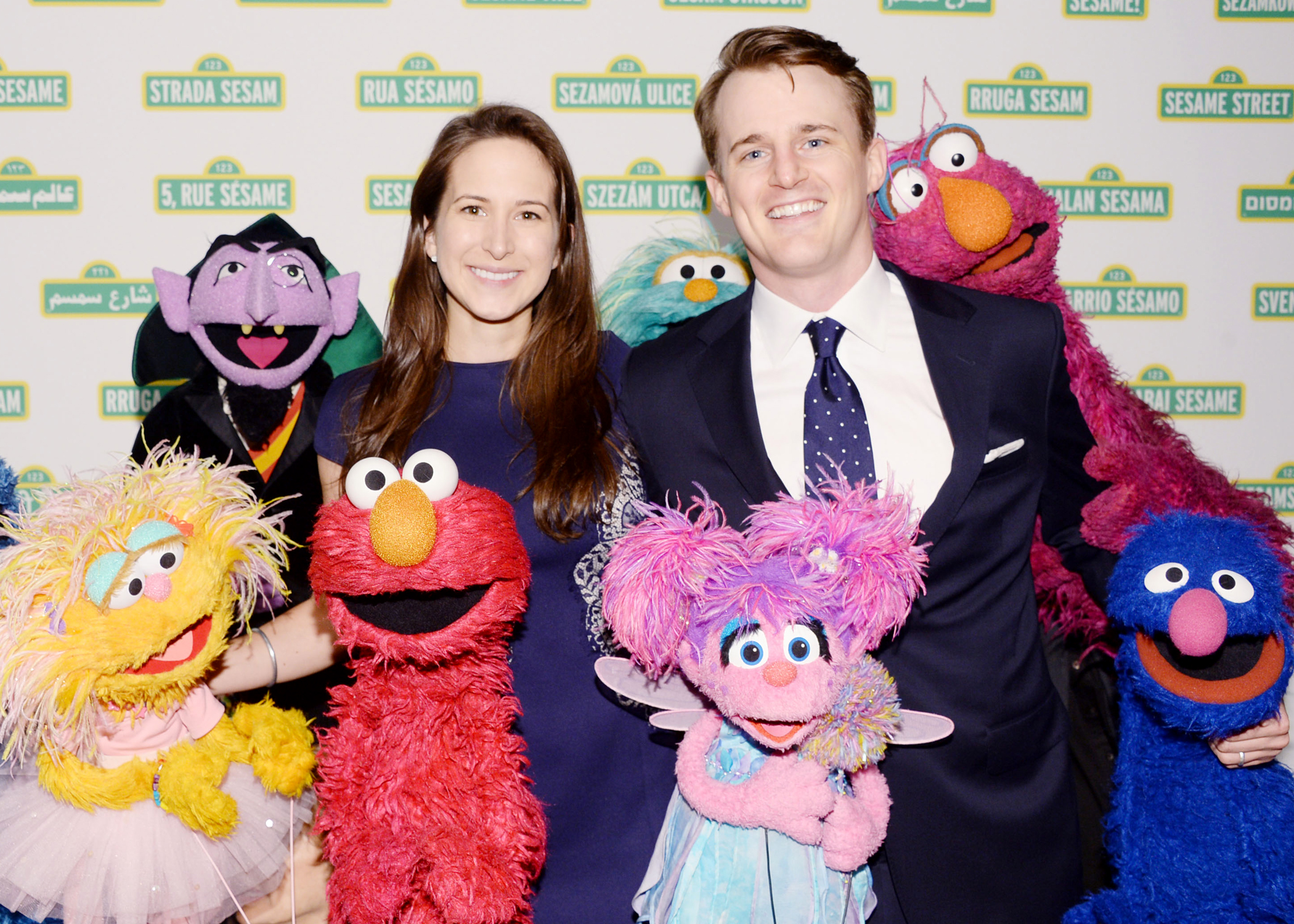 Will Cart with his wife Alexandra Cart at the 2014 Gala for Sesame Workshop