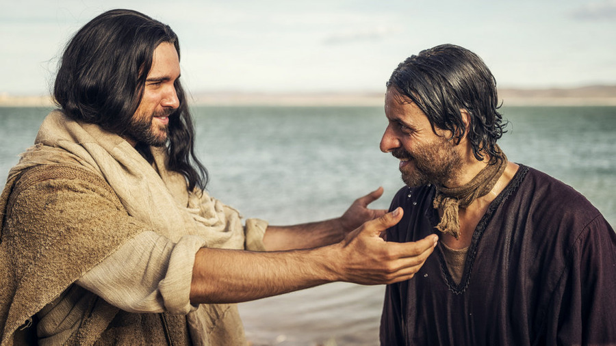 Still of Adam Levy and Juan Pablo Di Pace in A.D. The Bible Continues (2015)