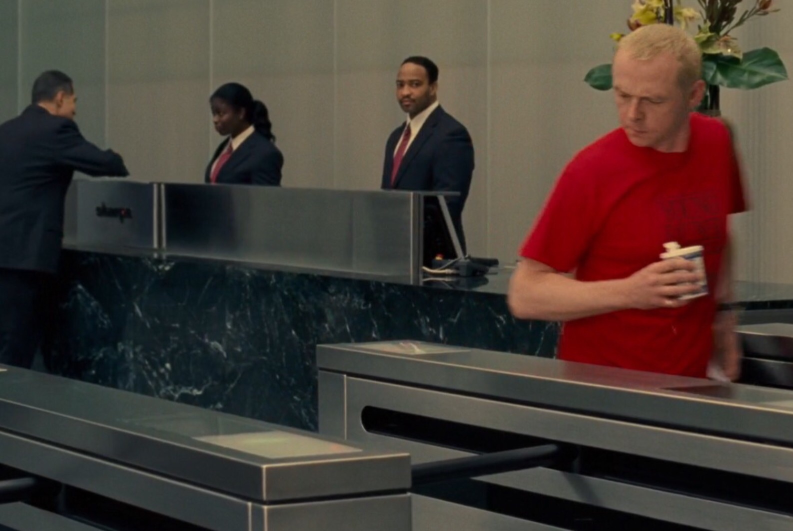 'That guy in red is an @sshole' -How To Lose Friends and Alienate People film.