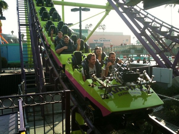 Crew's turn to ride! at Knott's Berry Farm