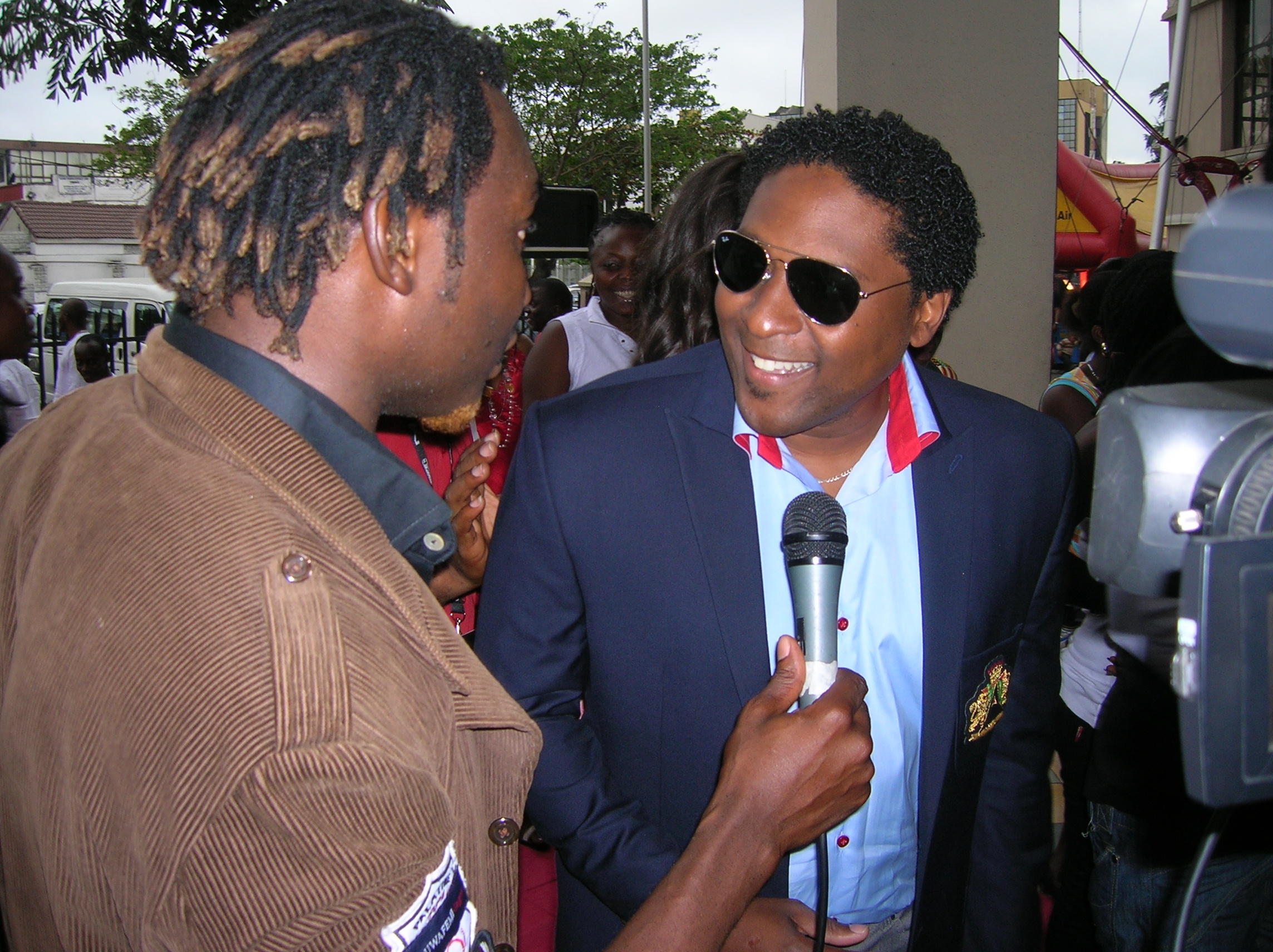 Brion Rose at the Nigerian premiere of THROUGH THE GLASS