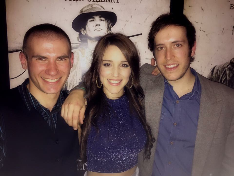 'The Legend of Ben Hall' event 2015 From Left - Jamie Coffa (Johnny Gilbert), Joanne Dobbin (Biddy Hall) & William Lee (John Dunn).