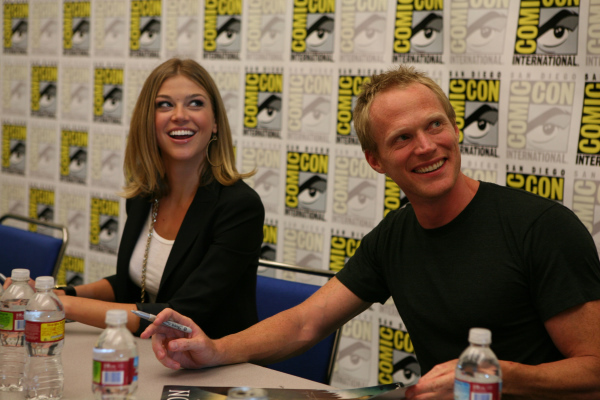 Paul Bettany and Adrianne Palicki