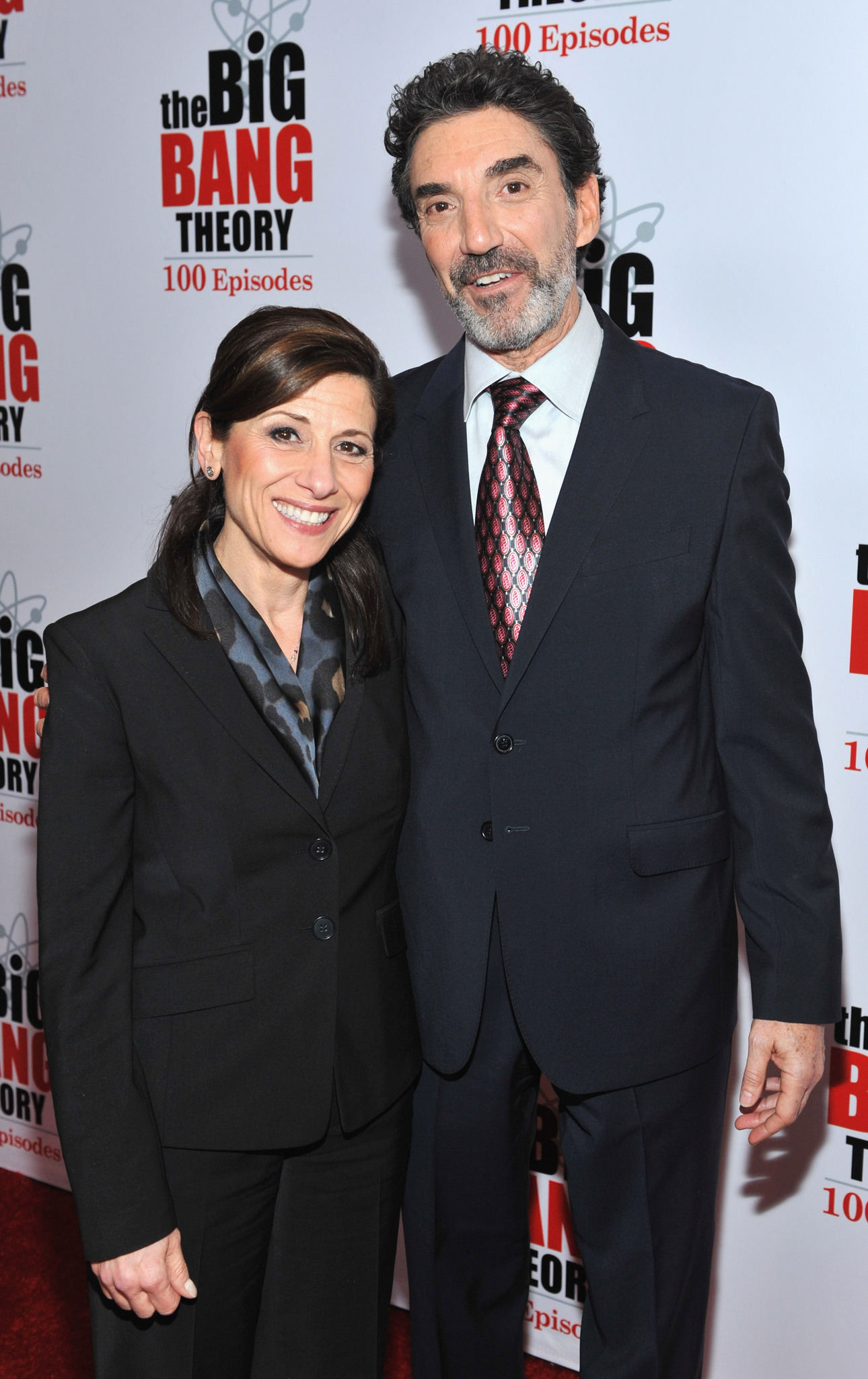 Chuck Lorre and Nina Tassler at event of Didziojo sprogimo teorija (2007)