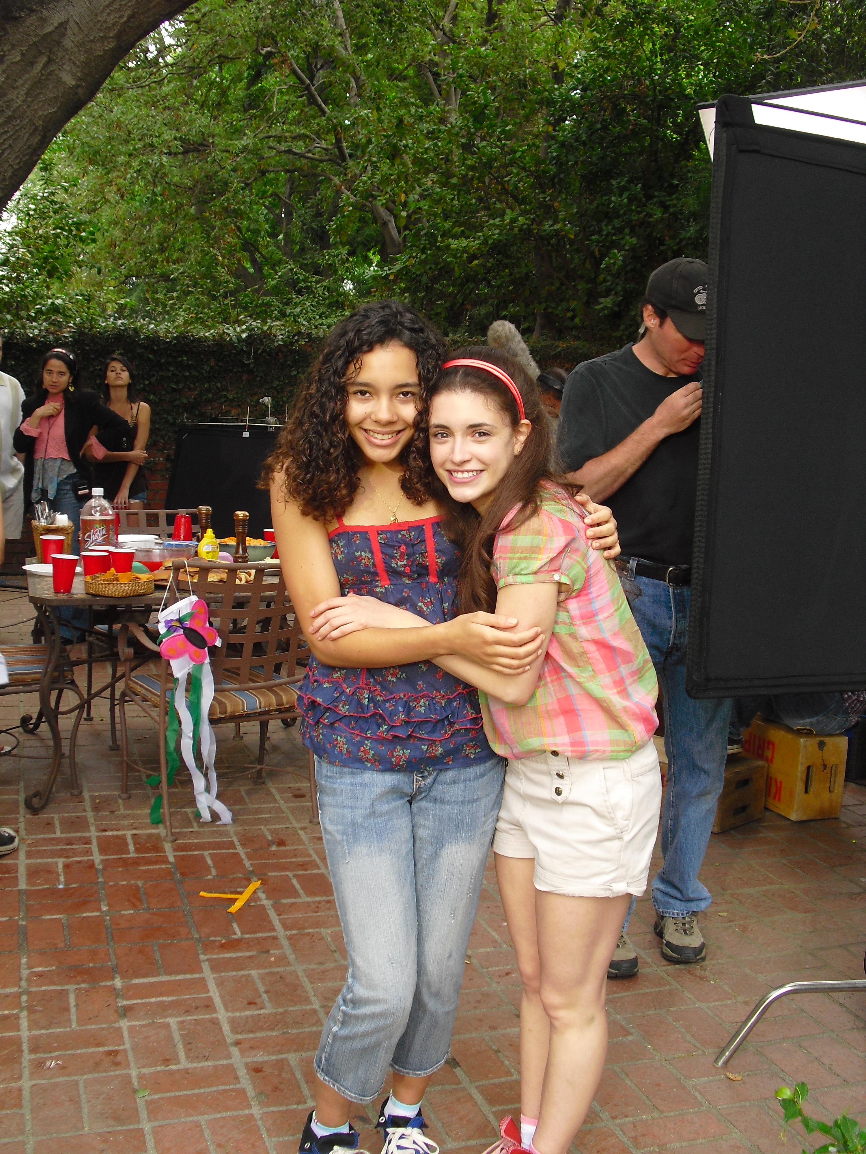 Cheyenne Haynes & Daniela Bobadilla on the set of 