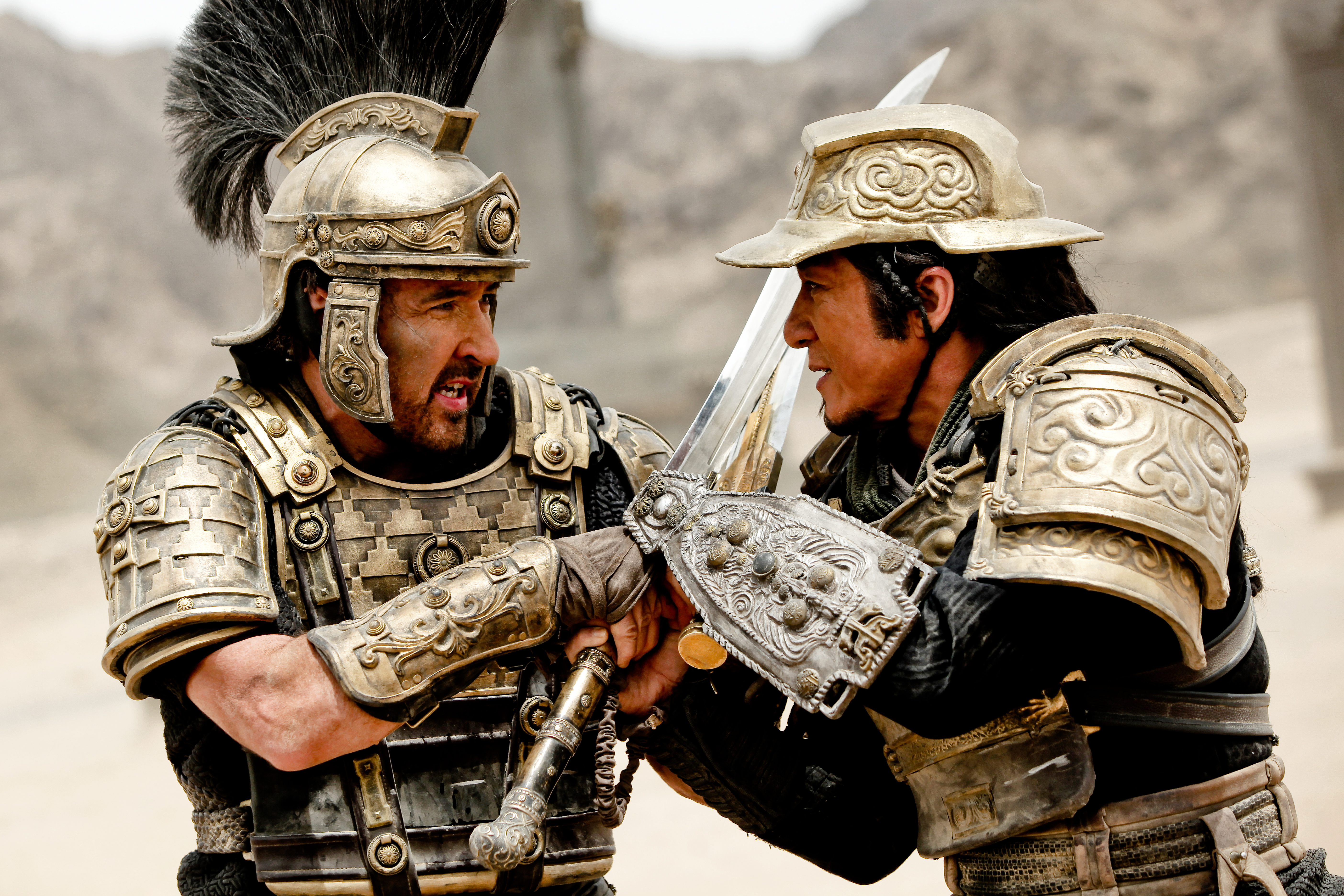 Still of John Cusack and Jackie Chan in Tian jiang xiong shi (2015)