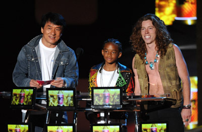 Jackie Chan, Shaun White and Jaden Smith