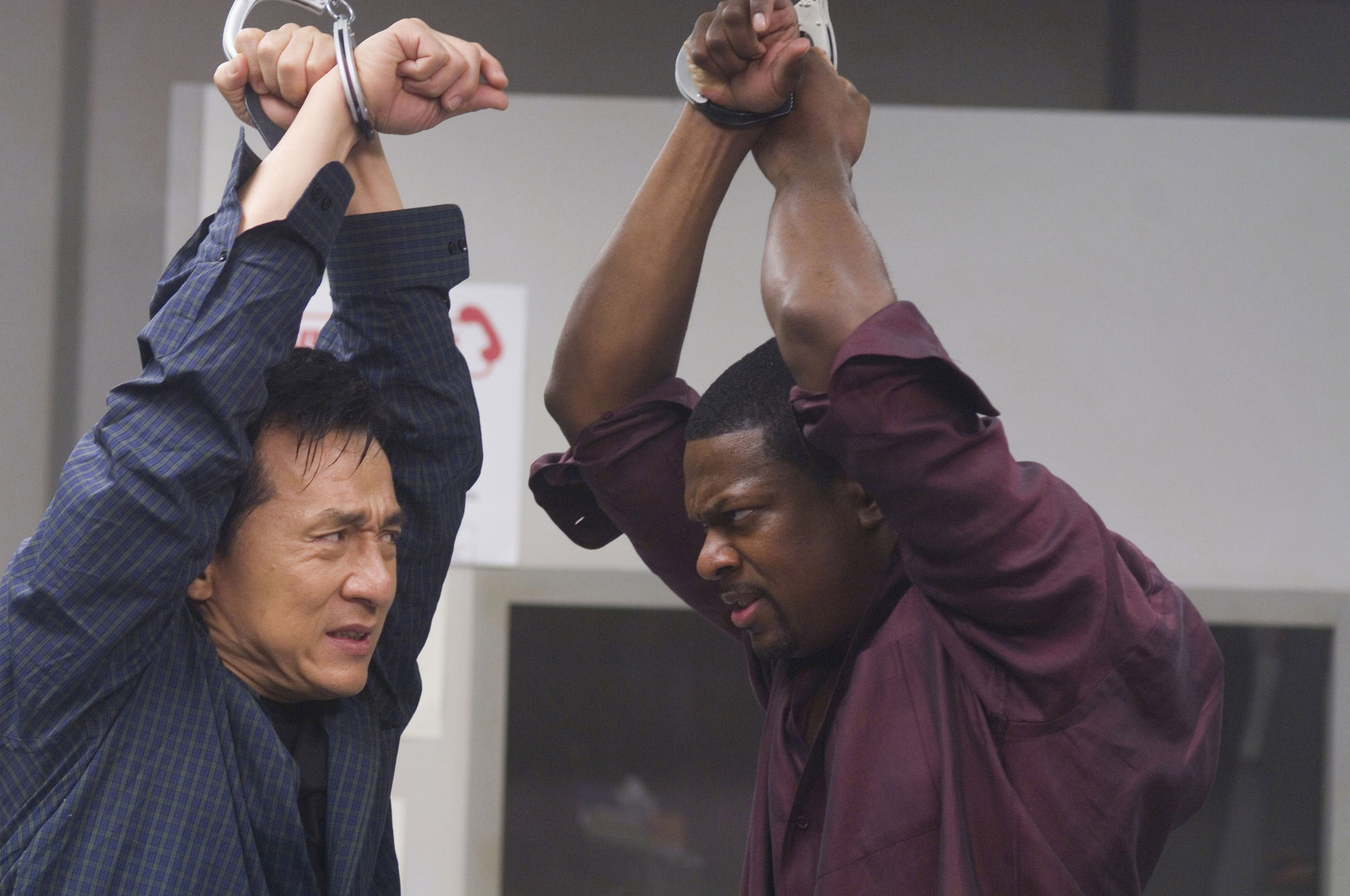 Still of Jackie Chan and Chris Tucker in Rush Hour 3 (2007)