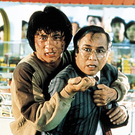 Jackie Chan in Jing cha gu shi (1985)