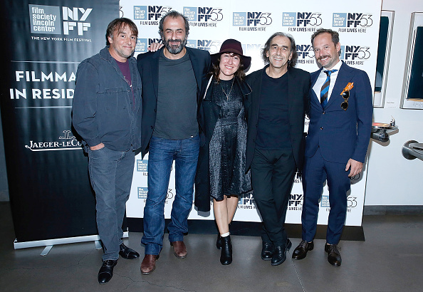 Richard Linklater, Panos Koronis, Filmmaker Athina Rachel Tsangari, Vangelis Mourikis and Yorgos Pirpassopoulus attend a screening of 'Chevalier' during the 53rd New York Film Festival.