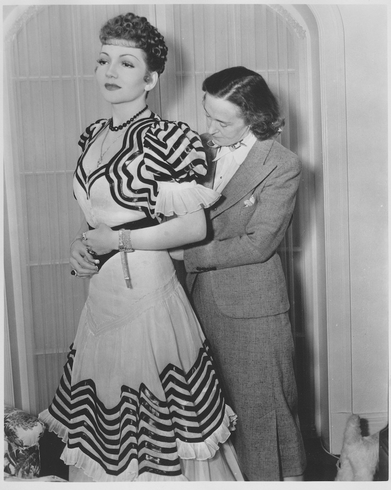 Claudette Colbert and Edna Shotwell