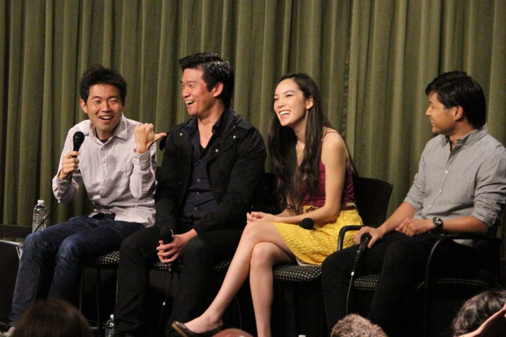 Director Junya Sakino and Actors Eugene Kim, Jessika Van, and Dat Phan at SAG Foundation Screening of Sake-Bomb (2013)