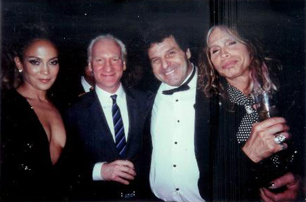 Jennifer Lopez (Out of Sight, The Cell, Maid in Manhattan), TV Host Bill Maher (Real Time with Bill Maher), Steven Tyler (Aerosmith) and Rich Rossi (at the 2012 Academy Awards)