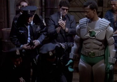 Still of Robert Townsend (The Five Heartbeats, Hollywood Shuffle, The Parent 'Hood) and Rich Rossi in The Meteor Man