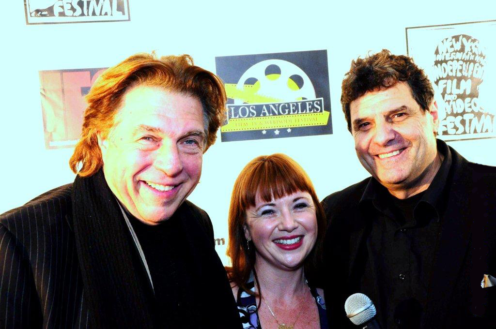 Two-time Golden Globe nominee Aileen Quinn (Annie, Addams Family Values, The Wizard of Oz), Pete Allman (Celebrity Scene News) and Rich Rossi