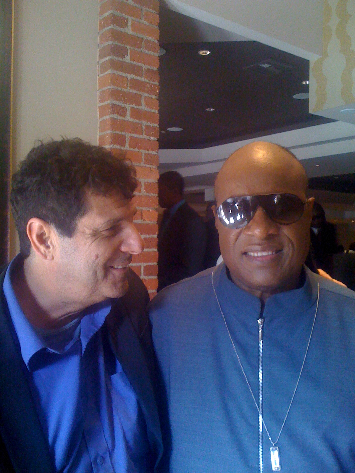 Legendary, Academy Award and 22 Grammy Award winning musician Stevie Wonder and Rich Rossi