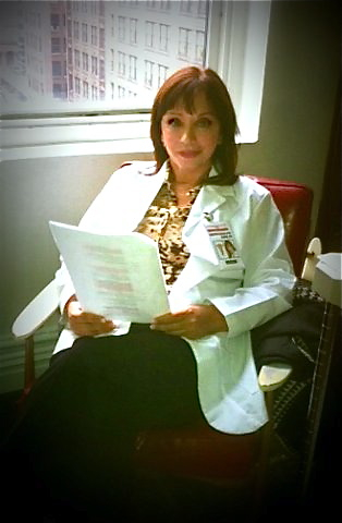On set of the new show Time Of Your Life as Dr. Sommersbond