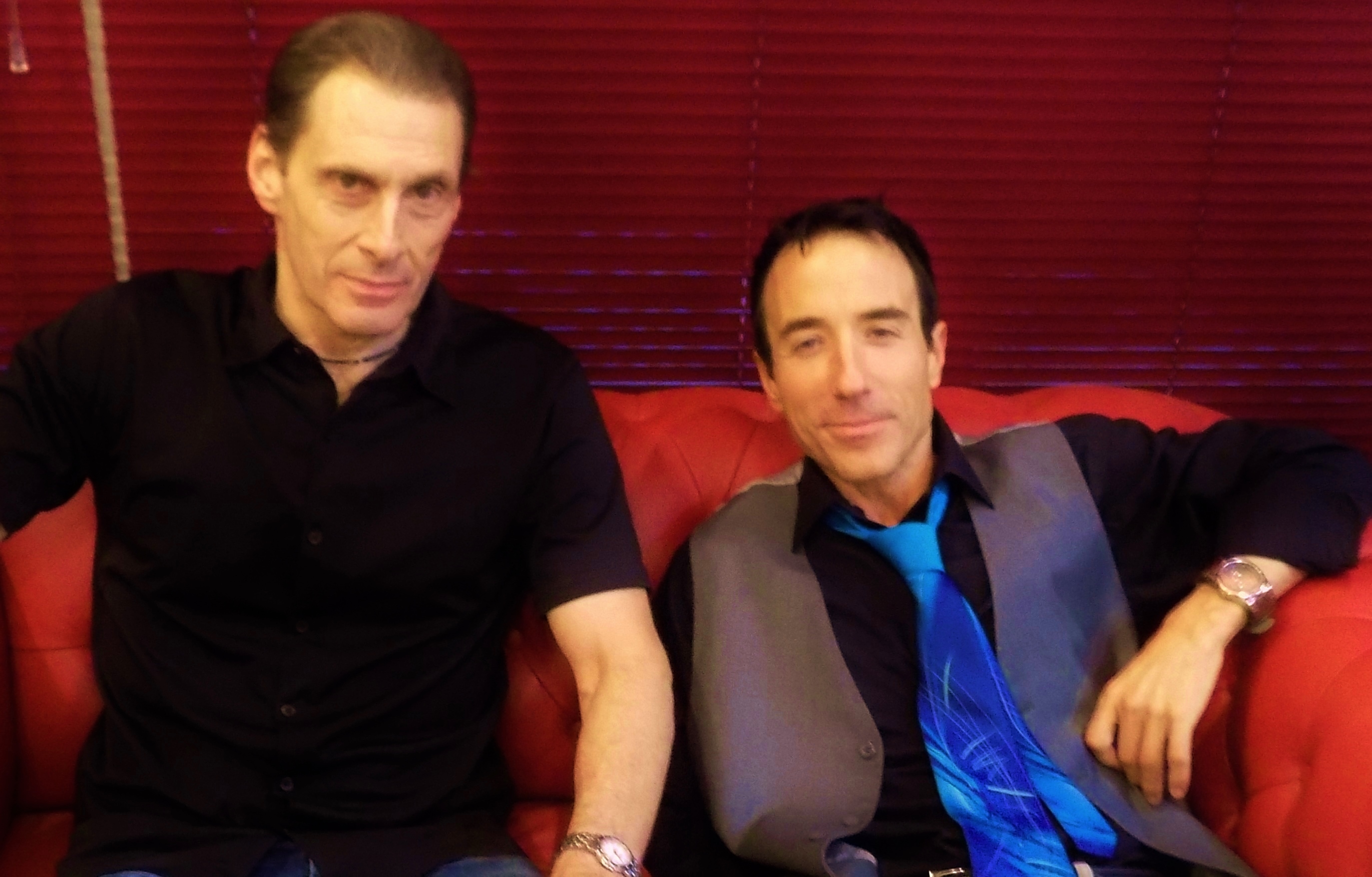 On the set of 'Blood Debt' with Louis Scarano.