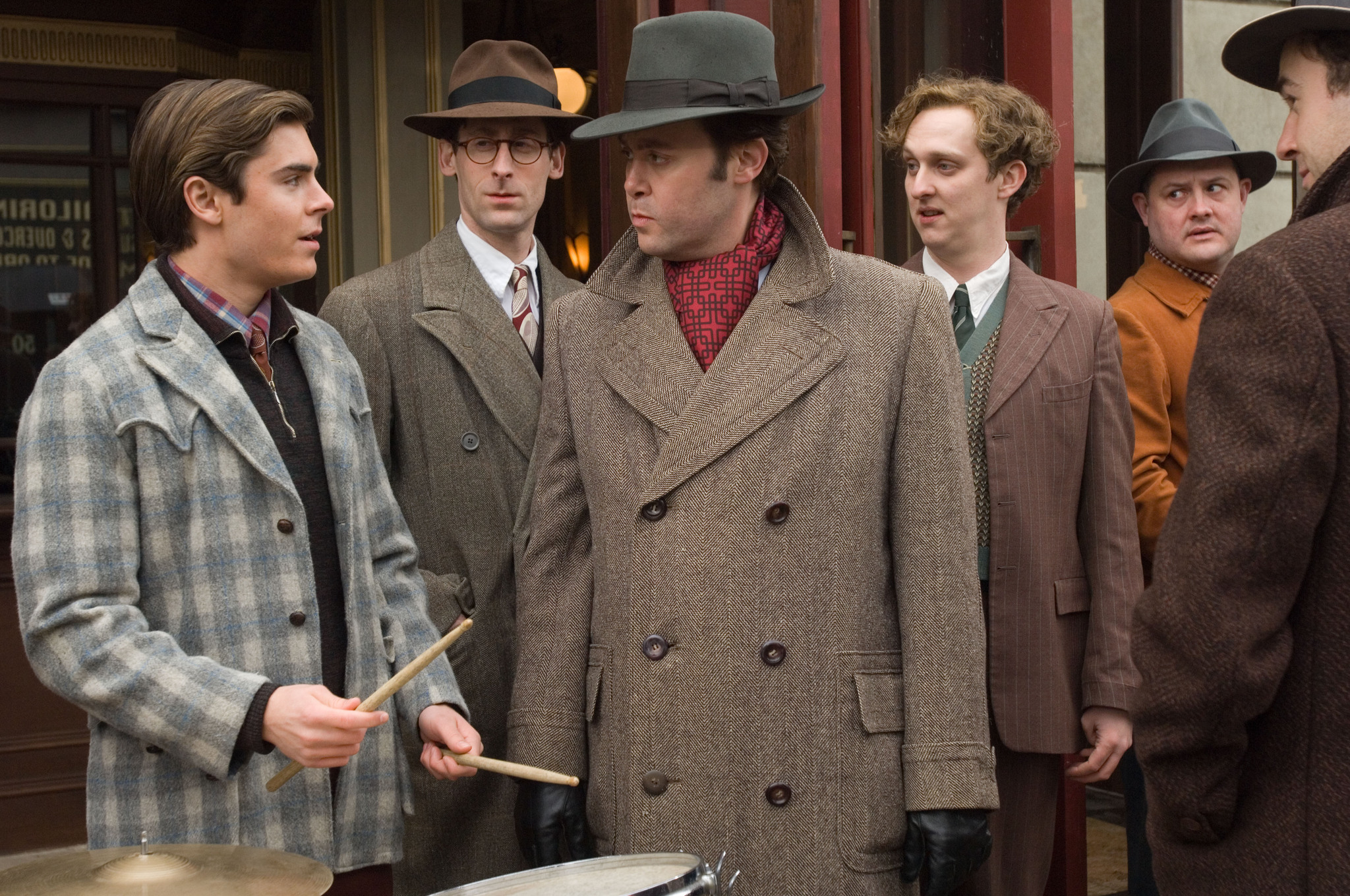 Still of Zac Efron and Christian McKay in Me and Orson Welles (2008)