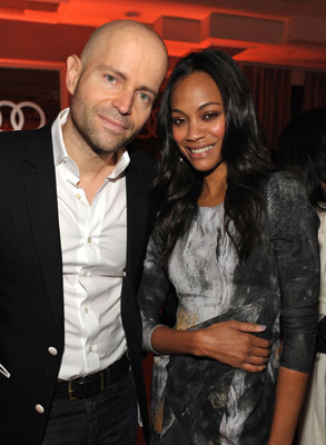 Marc Forster and Zoe Saldana