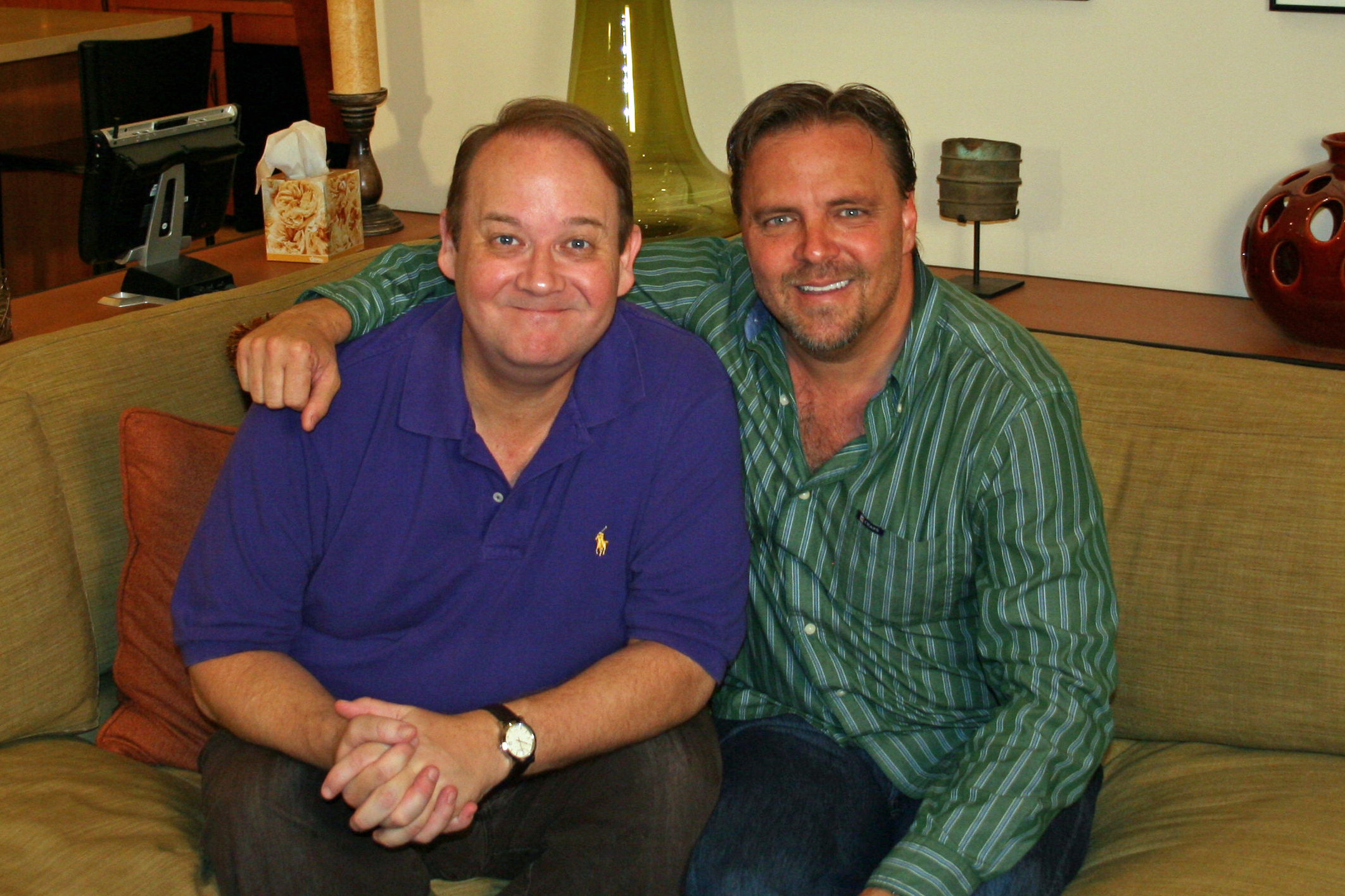 Michael Gier with Marc Cherry, creator and executive producer of Desperate Housewives.