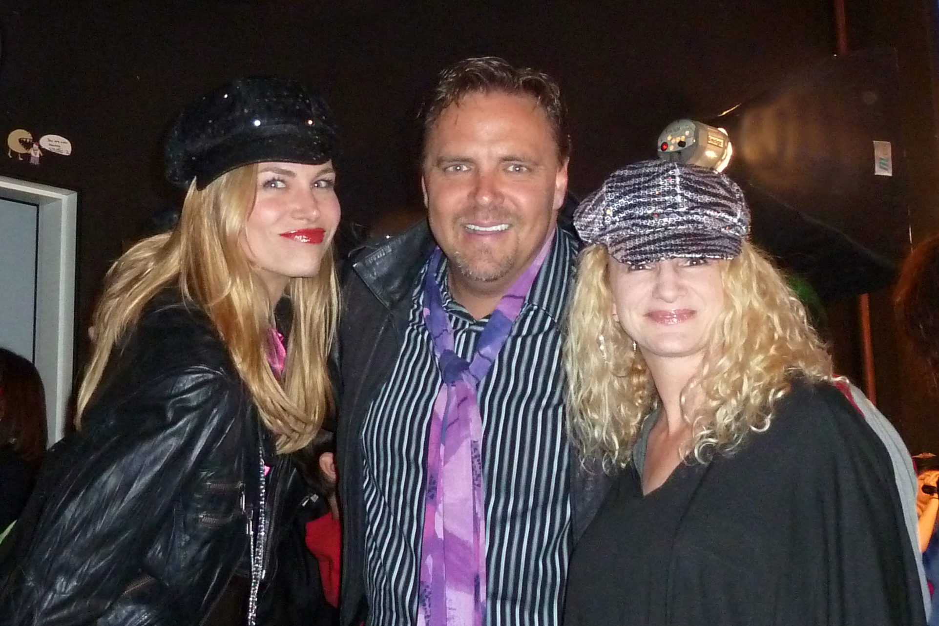 Michael Gier with Terri Gier and actress Brooke Burns.