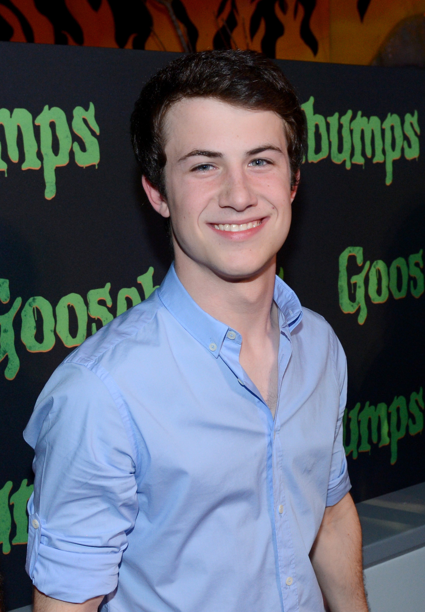 Andrew Goodman and Dylan Minnette at event of Goosebumps (2015)