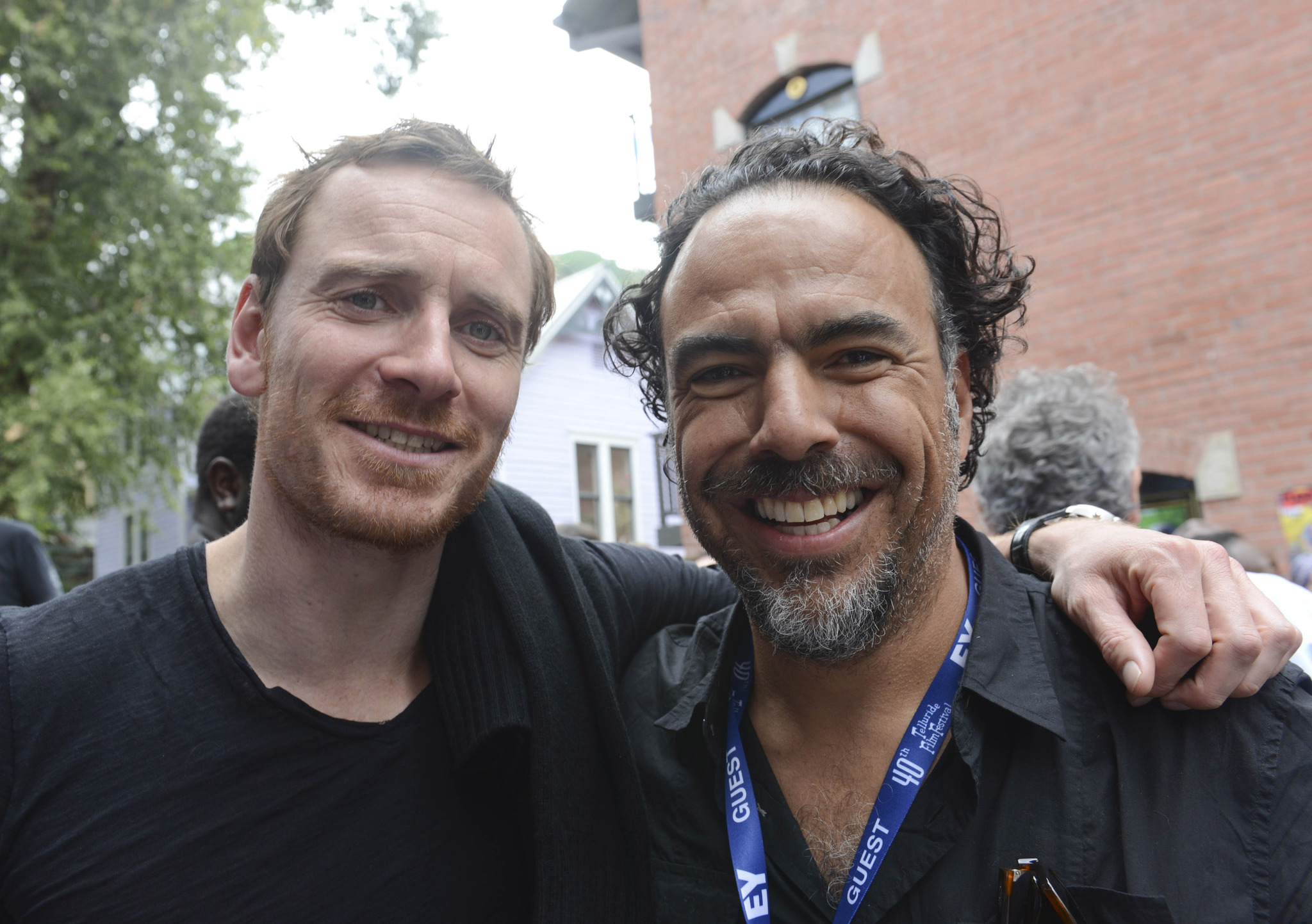 Alejandro González Iñárritu and Michael Fassbender at event of 12 vergoves metu (2013)